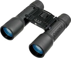 Barska Binoculars AB10115 16X32 Lucid View Black Compact Blue Lens Clam