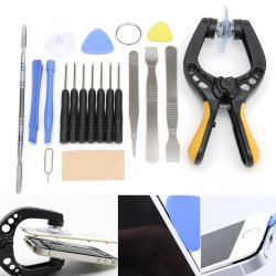19 In 1 Phone Lcd Screen Opening Tool Plier Suction Cup Pry Spudger Repair Kit Set