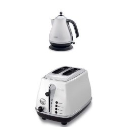 DeLonghi Icona Collection 1.7L Electric Kettle And 2 Slice Toaster