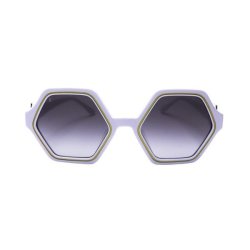 Hex Primo Sunglasses In White - Large