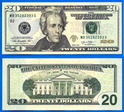 Usa 20 Dollars 2013 Unc Mint New York B2 Suffix G Us United States