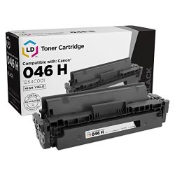 Ld Compatible Canon 046H 1254C001 High Yield Black Toner Cartridge For Use In Imageclass MF735CDW LBP654CFW MF733CDW LBP654CDW & MF731CDW 6 300 Page