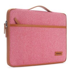 Domiso 14 Inch Laptop Sleeve Case Notebook Bag Carrying Handbag Cover For 14" Lenovo Thinkpad T470 E470 14" Hp Pavilion 14 13" Hp Pavilion X360 13 13.5" Surface Book Pink