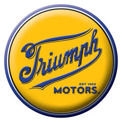 Triumph Motors - Classic Round Metal Sign