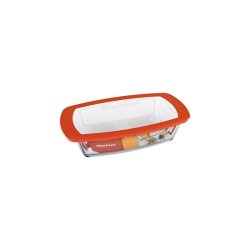 Marinex Rectangle Loaf Dish With Plastic Lid 1.5LITRE