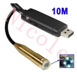 10m Waterproof Usb Cable Wire Camera Endoscope With 4 Led Right