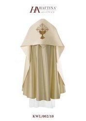 Humeral Veil - Ornately Embroidered Chalice & Eucharist On Cream