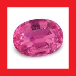 Tourmaline - Hot Pink Oval Facet - 0.280cts