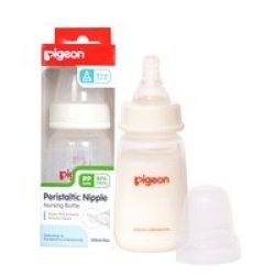 A773 Peristaltic Plus Nursing Bottle Standard Neck 120ML S-cut Teat Pidgeon Design