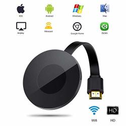 Wireless Display Dongle Receiver 1080P HDMI Miracast Wifi Media Streamer Adapter Support Chromecast Youtube Netflix Hulu Plus Airplay Dlna Tv Stick For Android mac ios windows