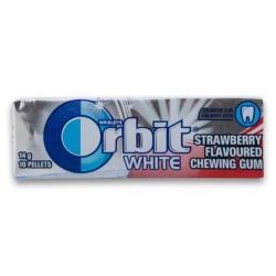Flavoured Chewing Gum Sugar Free 14G - Strawberry