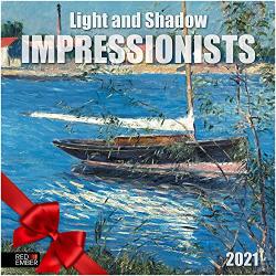 Impressionists - 2021 Wall Calendars By Red Ember Press - 12" X 24" When Open - Thick & Sturdy Paper - A Virtual Museum Tour