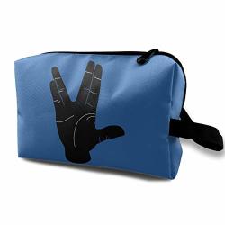 Leijgs Live Long And Prosper Small Travel Toiletry Bag Super Light Toiletry Organizer For Overnight Trip Bag