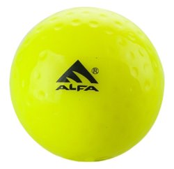 Alfa Hockey Outdoor Game Training Plastic Turf Ball Pack Of 6 Pcs - Yellow ALF-HB2A