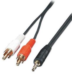 Lindy 3.5mm Stereo Male To 2 Rca Male - 5m