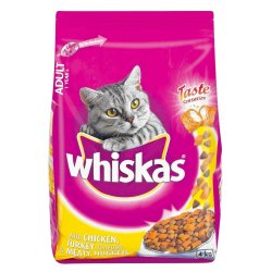 Whiskas - Adult 1 Year+ Cat Food 4KG Chicken & Turkey