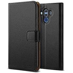 HOOMIL Huawei Mate 10 Pro Case Premium Leather Case Huawei Mate 10 Pro Phone Cover Black
