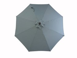Pebble Lane Living 9' Vented Patio Market Umbrella With Tilting And Crank Open - Slate Blue