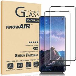 Keklle Screen Protector For Samsung Galaxy S10 HD Clear Tempered Glass Screen Protector Compatible With Samsung Galaxy S10 BLACK-05
