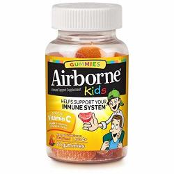 Airborne Kids Immune Support Gummies Assorted Fruit FLAVORS-21 Each Pack Of 4