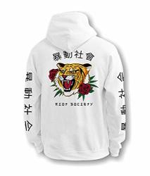 panda rose mens hoodie