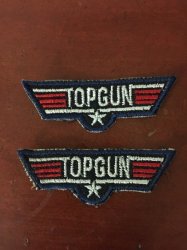 Top Gun Badge Patch - Set Of Two