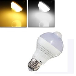 LED Bulb E27 5W Smd 2835 18 Pure White warm White Motion Control Pir Sensor Gl