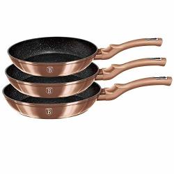 Set Frypan 3-PIECE Eco-friendly Marble Coating By Berlinger Haus