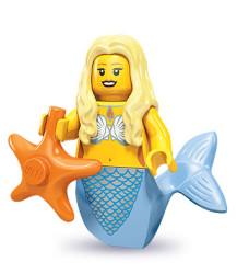 New Lego Series 9 Minifigures Mermaid Discontinued 71000