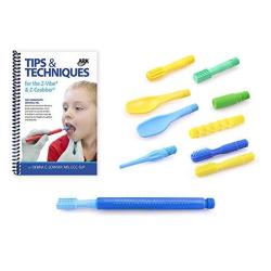 Ark's Z-vibe Sensory Oral Motor Kit - Ultimate Kit With Most Popular Tips Exercise Book And Storage Case