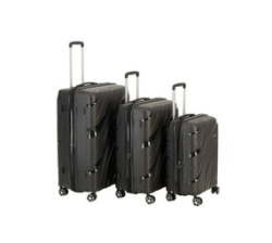 3 Piece Spinner Luggage Set-black