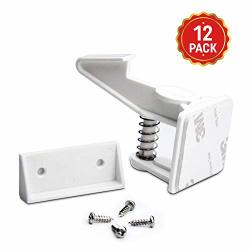 Baby Safety Cabinet Locks 12 Pack White-grandoto Baby Proofing & Child Safety Cabinets Drawer Locks Diy Easy To Install No Tooling Stronger Safety