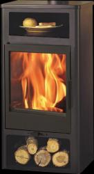 Fireplace Free Standing Ecodesign Swan Black Steel 5KW