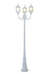 Eurolux Lantern 6 Panel 3LT Pole Wht