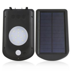 1.5W Solar Pir Motion Sensor Waterproof IP65 Wall Light Outdoor Garden Landscape Security Lamp