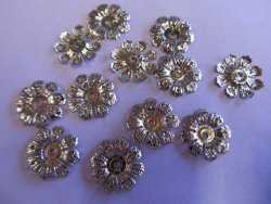 Nickel Metal Flowers 10PC-CHEAP Courier