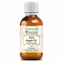 Greenwood Essential Pure Argan Moroccan Oil Argania Spinosa 100% Natural Therapeutic Grade Cold Pressed 30ML 1.01 Oz