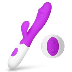 G Spot Dildo Rabbit Vibrator For Female Vagina Clitoris Anal Stimulator Waterproof Rechargeable Quiet Vibrating Powerful Vibrators 30 Vibration Mode 005