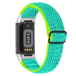 Nylon Strap For Fitbit Charge 5 6-YELLOW GREEN