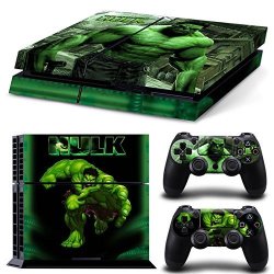 Zoomhit PS4 Playstation 4 Console Skin Decal Sticker Hulk + 2 Controller Skins Set