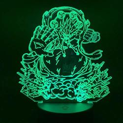 3D Night Light Lamp Illusion Monkey D. Luffy Gear Fourth Power 3D Anime Luffy Figure LED Sdsdek