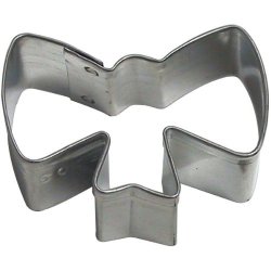 Foose Bow Ribbon Tin Cookie Cutter 2 In