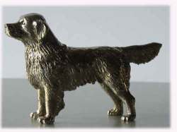Silver Plated Dog Model --golden Retriever