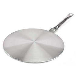 9.45INCH Heat Diffuser Stainless Steel Induction Diffuser Plate For Electric Gas Stove Glass Induction Cooktop Heat Diffuser Cooking Induction Adapter Hob Ring Plate