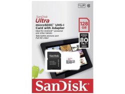 SanDisk - Ultra Microsdxc 128GB Uhs-i + Sd Adapter