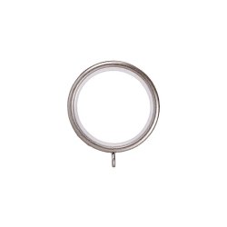 Matoc Designs Curtain Rings Silver For Curtain Poles - Pack Of 10