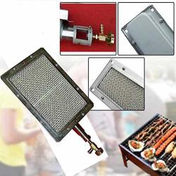 Welliestr 1PC 22X17CM Oeyal Infrared Burner Stainless Steel Barbecue Gas Grill Ceramic Heater Barbecue Infrared Ceramic Burner
