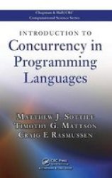 Introduction to Concurrency in Programming Languages Chapman & Hall CRC Computational Science