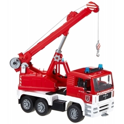 Bruder Man Fire Engine Crane Truck With Lights & Sound