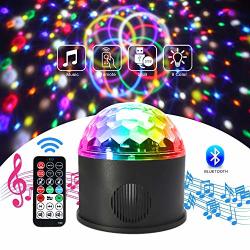 Shine LED Disco Ball Light MP3 Music Bluetooth Speaker USB Portable 9W 9COLOR Modes Dance Hall Strobe Light MINI LED Stage Light Party Light
